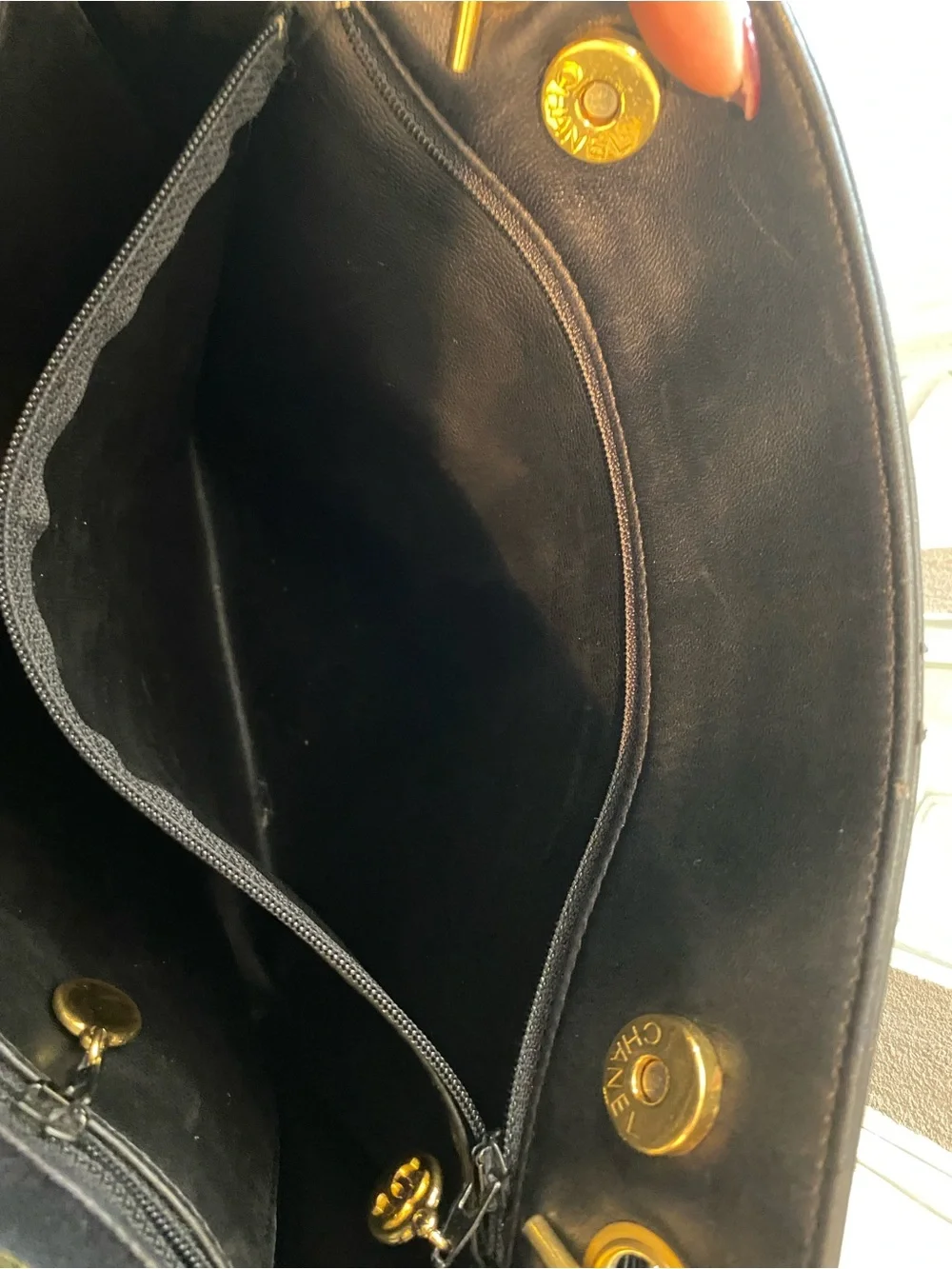 CHANEL Timeless CC Tote in Black Lambskin Leather with 24k gold-plated hardware